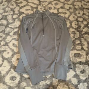 Athleta XXS Gray Quarter Zip Jacket